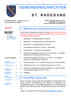 Gemeindezeitung 5/2022